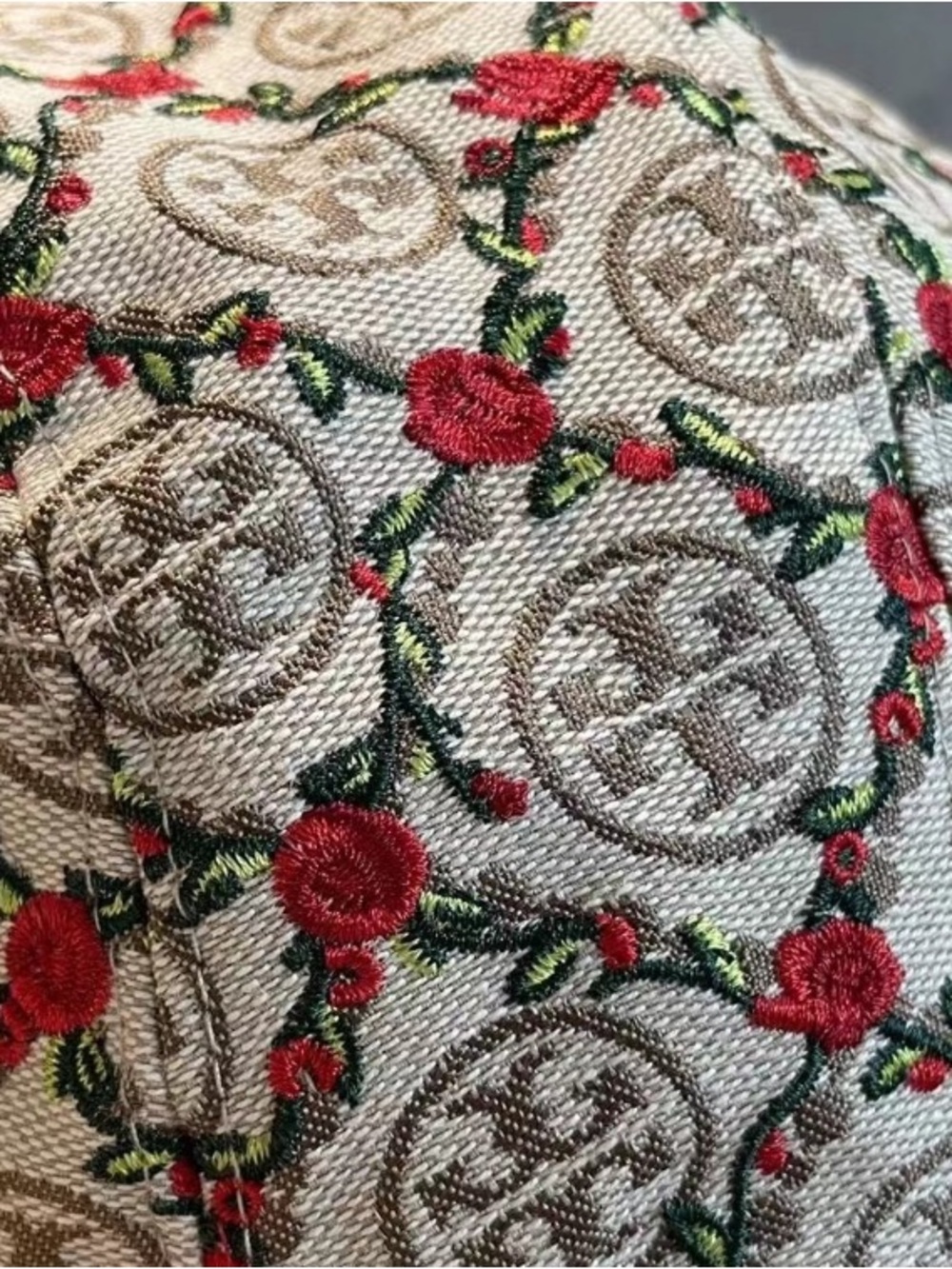 Tory Burch Monogram Climbing Rose Jacquard Bucket Hat - Picture 6 of 6
